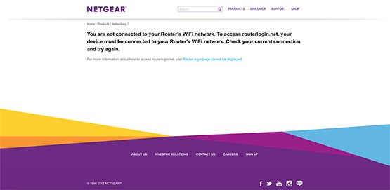 Routerlogin.net Not working