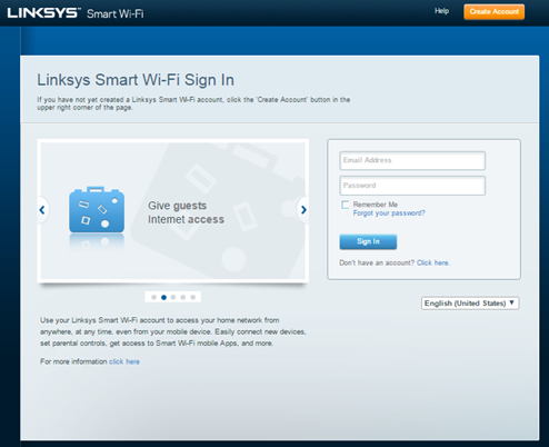 Linksys Account