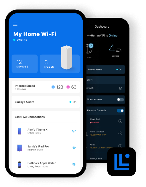 Linksys-app-dashboard